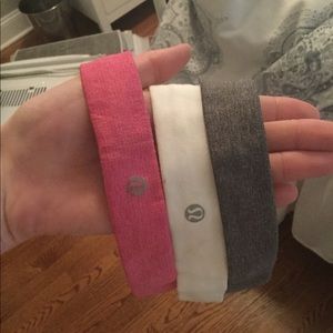 Pack of 3 lulu lemon headbands